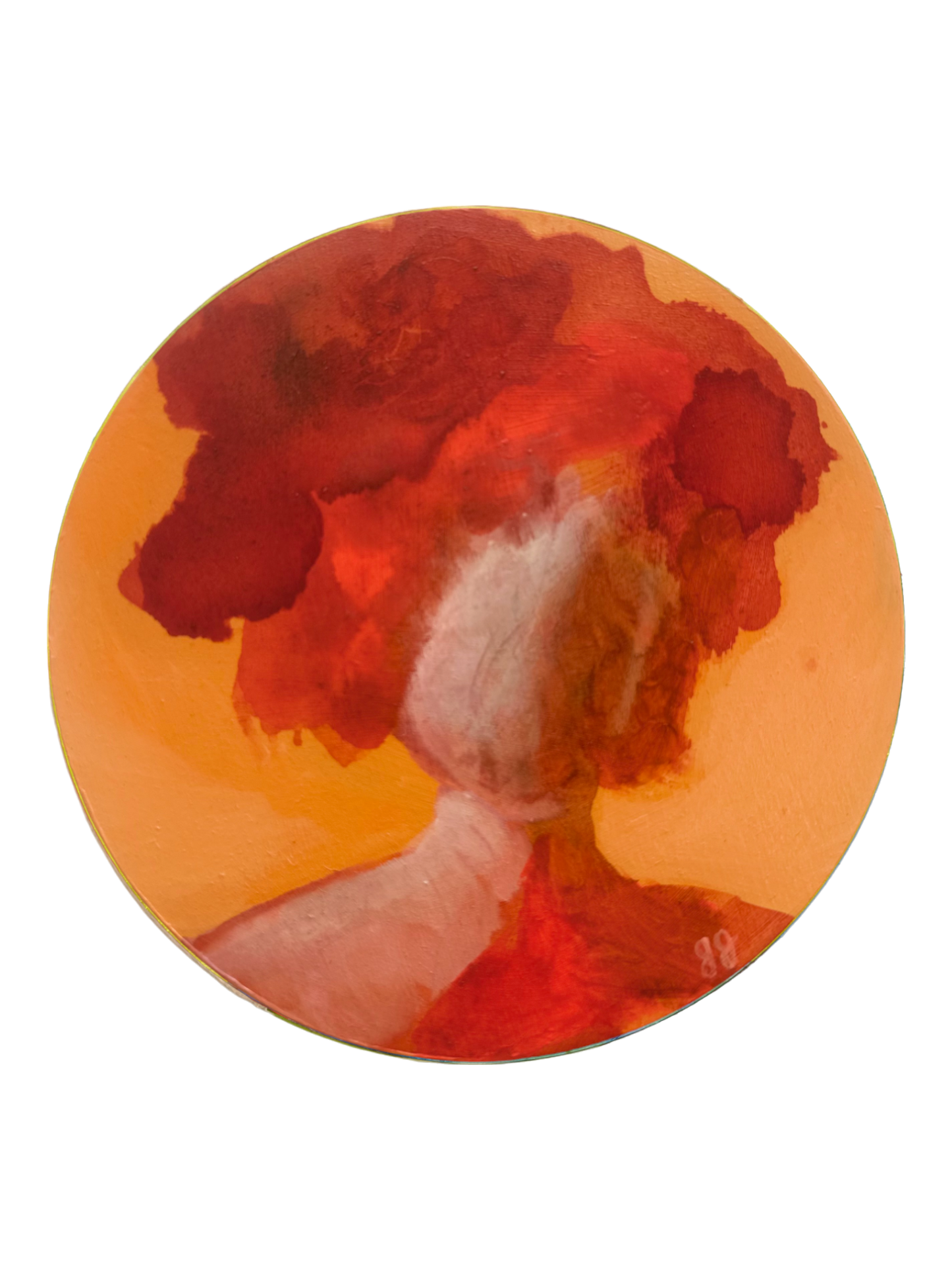 WILD: Calm & Courageous Coral & Red, 8" Round